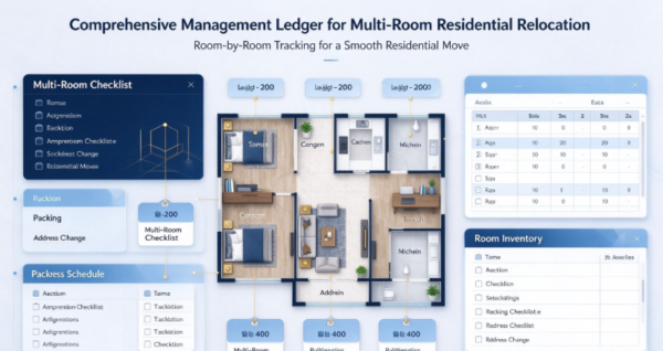 Comprehensive Management Ledger for Multi-Room Residential Relocation