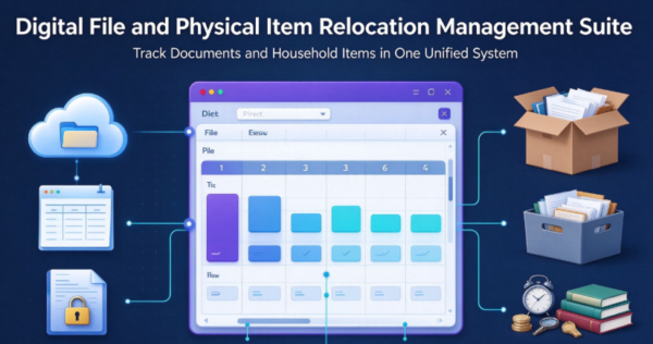 Digital File and Physical Item Relocation Management Suite