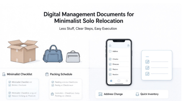 Digital Management Documents for Minimalist Solo Relocation