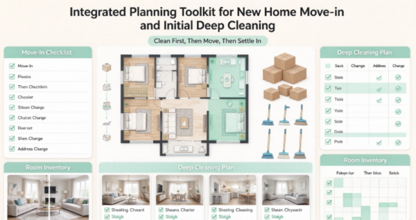 Integrated Planning Toolkit for New Home Move-in and Initial Deep Cleaning