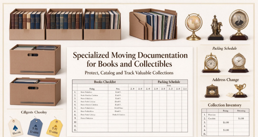 Specialized Moving Documentation for Books and Collectibles