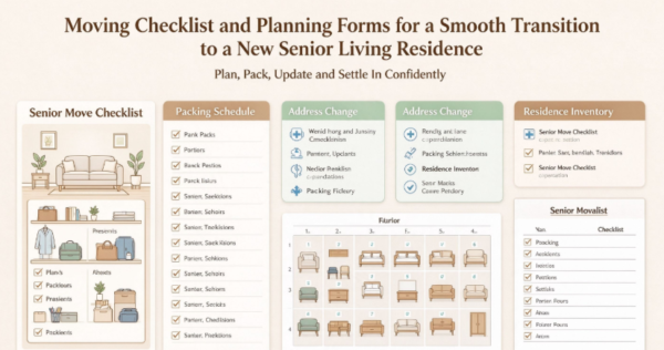 Moving Checklist and Planning Forms for a Smooth Transition to a New Senior Living Residence