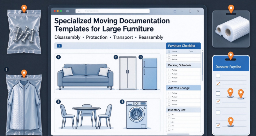 Specialized Moving Documentation Templates for Large Furniture