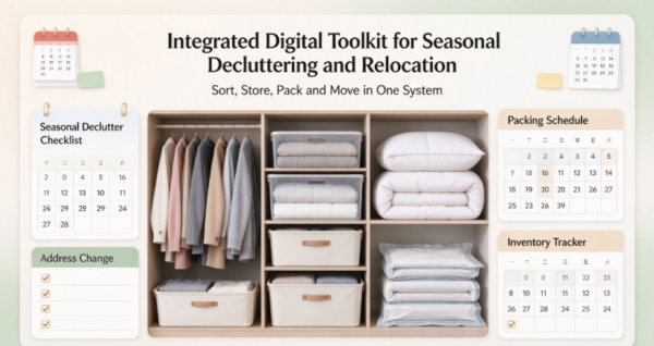 Integrated Digital Toolkit for Seasonal Decluttering and Relocation